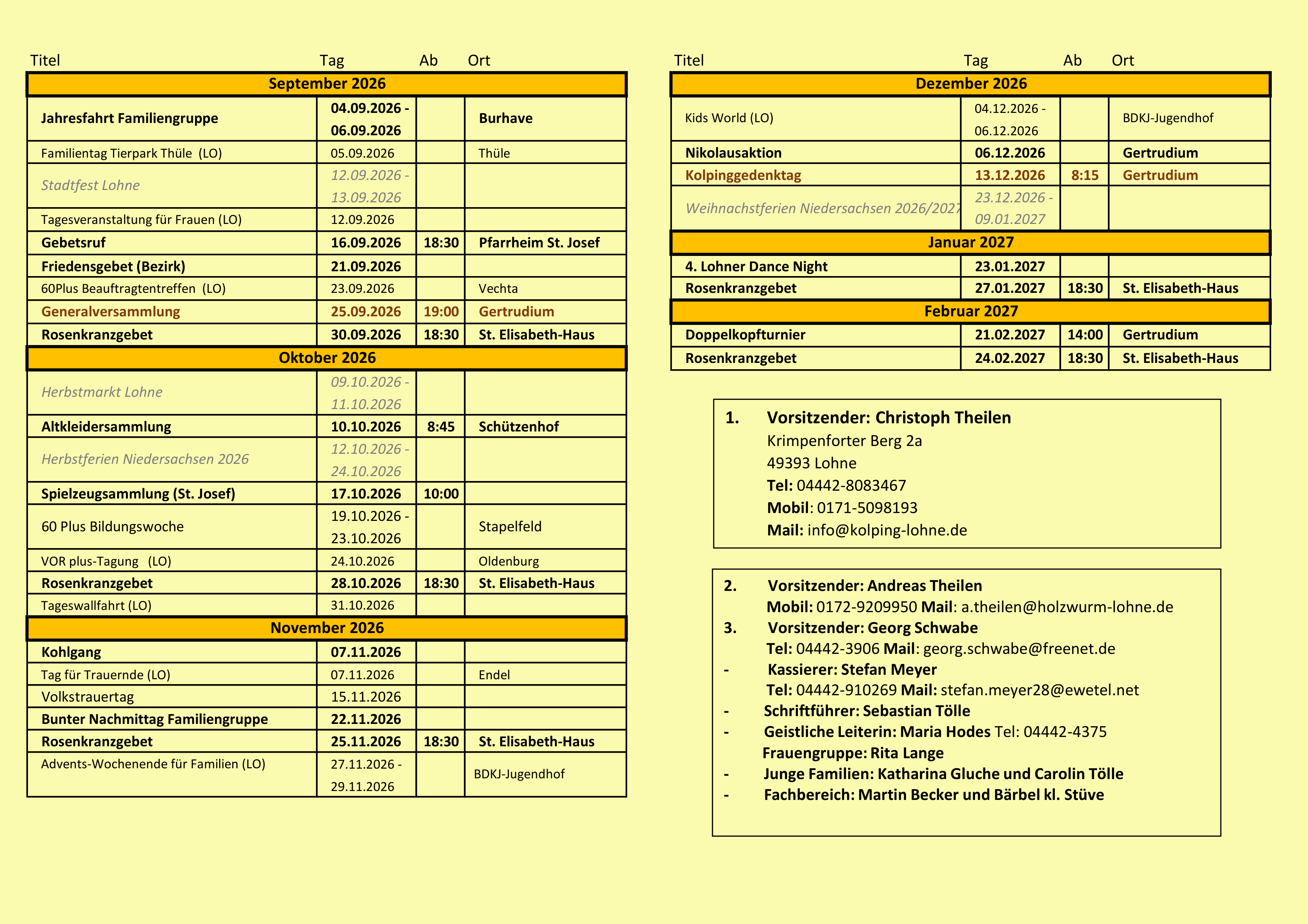 Jahresprogramm 2026 Seite 2